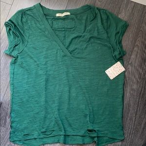 SALE ✨ NWT Free People Shadow Green Top